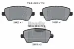 BENDIX Braking Piduriklotsi komplekt,  ketaspidur BPD1264