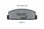 BENDIX Braking Piduriklotsi komplekt,  ketaspidur BPD1266