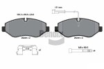 BENDIX Braking Piduriklotsi komplekt,  ketaspidur BPD1268