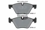 BENDIX Braking  Комплект тормозных колодок, дисковый тормоз BPD1276