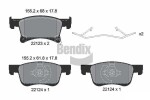 BENDIX Braking  Комплект тормозных колодок, дисковый тормоз BPD1277