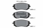 BENDIX Braking Piduriklotsi komplekt,  ketaspidur BPD1278