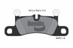 BENDIX Braking Piduriklotsi komplekt,  ketaspidur BPD1279