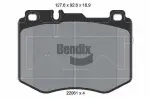 BENDIX Braking Piduriklotsi komplekt,  ketaspidur BPD1280