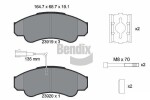 BENDIX Braking Piduriklotsi komplekt,  ketaspidur BPD1282
