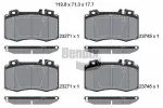 BENDIX Braking Piduriklotsi komplekt,  ketaspidur BPD1283