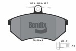 BENDIX Braking Piduriklotsi komplekt,  ketaspidur BPD1284