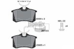 BENDIX Braking Piduriklotsi komplekt,  ketaspidur BPD1287