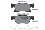 BENDIX Braking Piduriklotsi komplekt,  ketaspidur BPD1291
