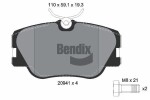 BENDIX Braking Piduriklotsi komplekt,  ketaspidur BPD1292