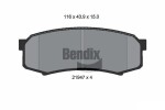 BENDIX Braking Piduriklotsi komplekt,  ketaspidur BPD1294