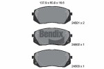 BENDIX Braking Piduriklotsi komplekt,  ketaspidur BPD1295