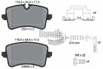BENDIX Braking Piduriklotsi komplekt,  ketaspidur BPD1298