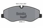 BENDIX Braking Piduriklotsi komplekt,  ketaspidur BPD1306