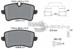 BENDIX Braking Piduriklotsi komplekt,  ketaspidur BPD1321