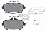 BENDIX Braking  Комплект тормозных колодок, дисковый тормоз BPD1331
