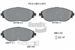 BENDIX Braking Piduriklotsi komplekt,  ketaspidur BPD1333
