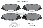 BENDIX Braking Piduriklotsi komplekt,  ketaspidur BPD1334