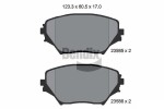 BENDIX Braking Piduriklotsi komplekt,  ketaspidur BPD1335