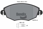 BENDIX Braking Piduriklotsi komplekt,  ketaspidur BPD1342