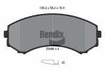 BENDIX Braking Piduriklotsi komplekt,  ketaspidur BPD1346