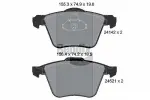 BENDIX Braking Piduriklotsi komplekt,  ketaspidur BPD1348