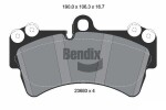 BENDIX Braking Piduriklotsi komplekt,  ketaspidur BPD1350