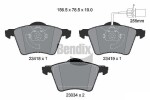 BENDIX Braking Piduriklotsi komplekt,  ketaspidur BPD1351