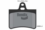 BENDIX Braking Piduriklotsi komplekt,  ketaspidur BPD1353