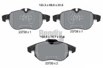 BENDIX Braking Piduriklotsi komplekt,  ketaspidur BPD1357