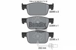 BENDIX Braking Piduriklotsi komplekt,  ketaspidur BPD1359
