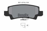 BENDIX Braking Piduriklotsi komplekt,  ketaspidur BPD1370