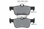 BENDIX Braking Piduriklotsi komplekt,  ketaspidur BPD1373