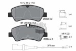 BENDIX Braking Piduriklotsi komplekt,  ketaspidur BPD1377