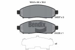 BENDIX Braking Piduriklotsi komplekt,  ketaspidur BPD1380