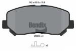 BENDIX Braking Piduriklotsi komplekt,  ketaspidur BPD1392