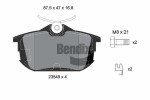 BENDIX Braking Piduriklotsi komplekt,  ketaspidur BPD1395