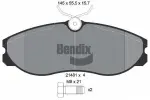 BENDIX Braking Piduriklotsi komplekt,  ketaspidur BPD1396