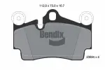 BENDIX Braking Piduriklotsi komplekt,  ketaspidur BPD1401