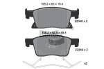 BENDIX Braking Piduriklotsi komplekt,  ketaspidur BPD1403