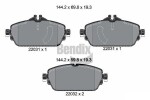 BENDIX Braking Piduriklotsi komplekt,  ketaspidur BPD1407