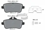 BENDIX Braking  Комплект тормозных колодок, дисковый тормоз BPD1408