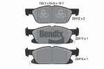 BENDIX Braking  Комплект тормозных колодок, дисковый тормоз BPD1411