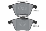 BENDIX Braking Piduriklotsi komplekt,  ketaspidur BPD1416