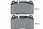BENDIX Braking Piduriklotsi komplekt,  ketaspidur BPD1417