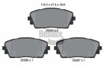 BENDIX Braking Piduriklotsi komplekt,  ketaspidur BPD1426