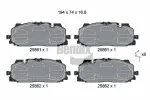 BENDIX Braking Piduriklotsi komplekt,  ketaspidur BPD1427