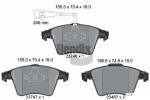 BENDIX Braking Piduriklotsi komplekt,  ketaspidur BPD1433