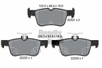 BENDIX Braking Piduriklotsi komplekt,  ketaspidur BPD1438