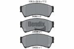 BENDIX Braking Piduriklotsi komplekt,  ketaspidur BPD1451